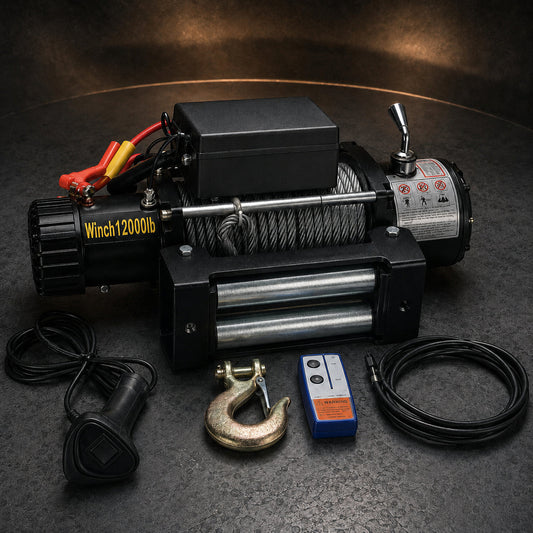 Tời Điện Cứu Hộ 12V/24V 6000–20000LBS, Kéo Xe Địa Hình – ảnh 2