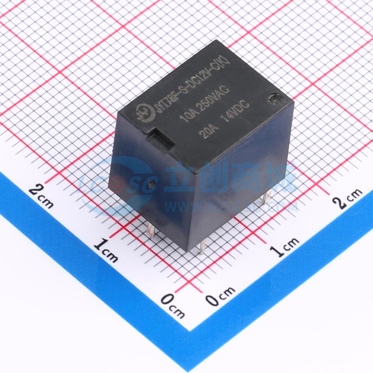 Rơ-le ô tô JYT78F-S-DC12V-C(K) JY 12V THT,15.6x12.2mm - Techcore Việt Nam