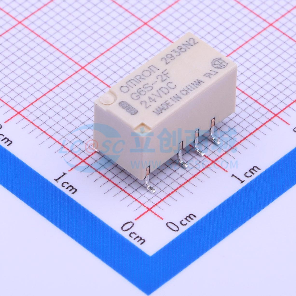 Rơ-le điện tử G6S-2F-TR DC24 OMRON 24V SMD,14.8x7.3mm - Techcore Việt Nam