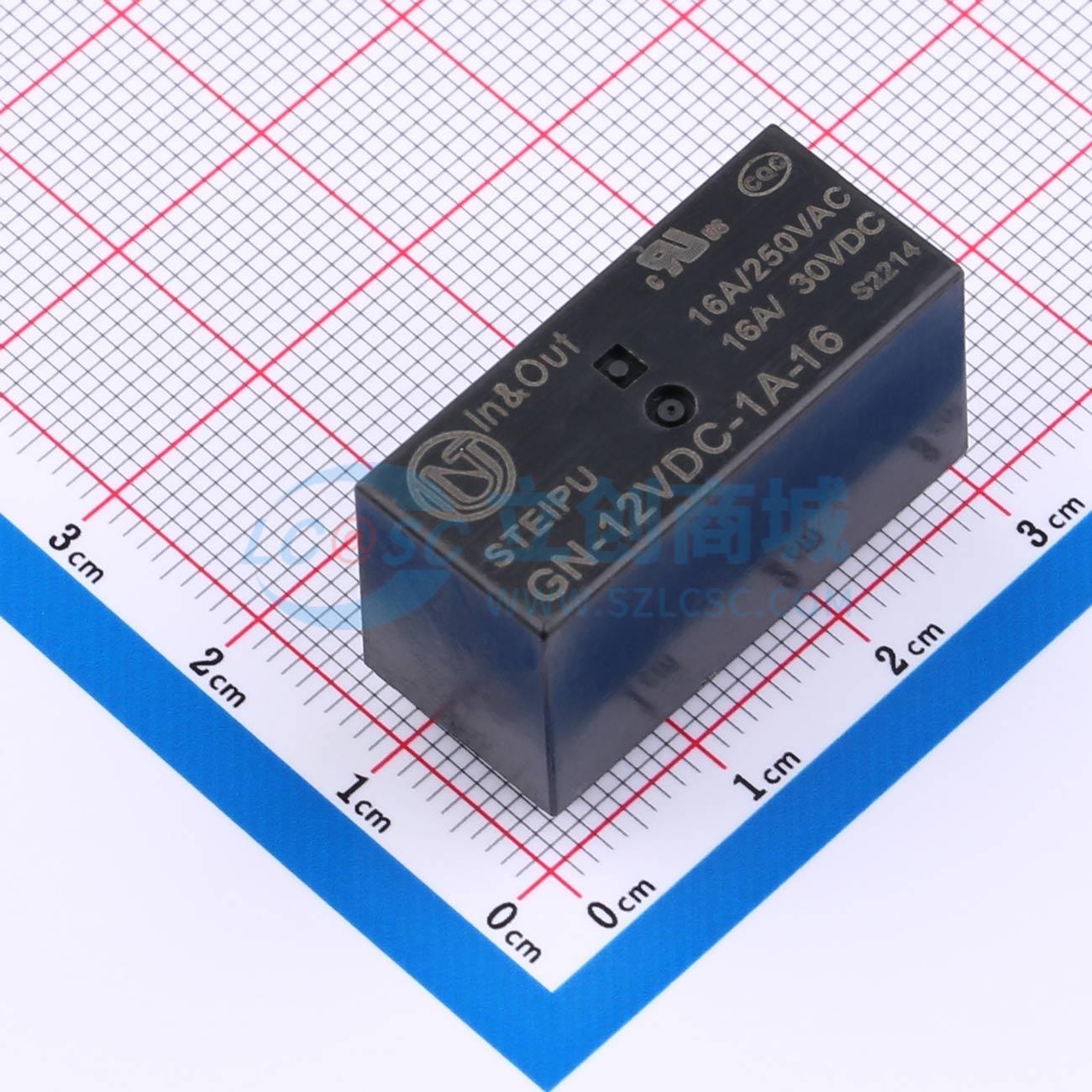 Rơ-le GN-12-1A-V-16 STEIPU 12V THT,29x12.7mm - Techcore Việt Nam