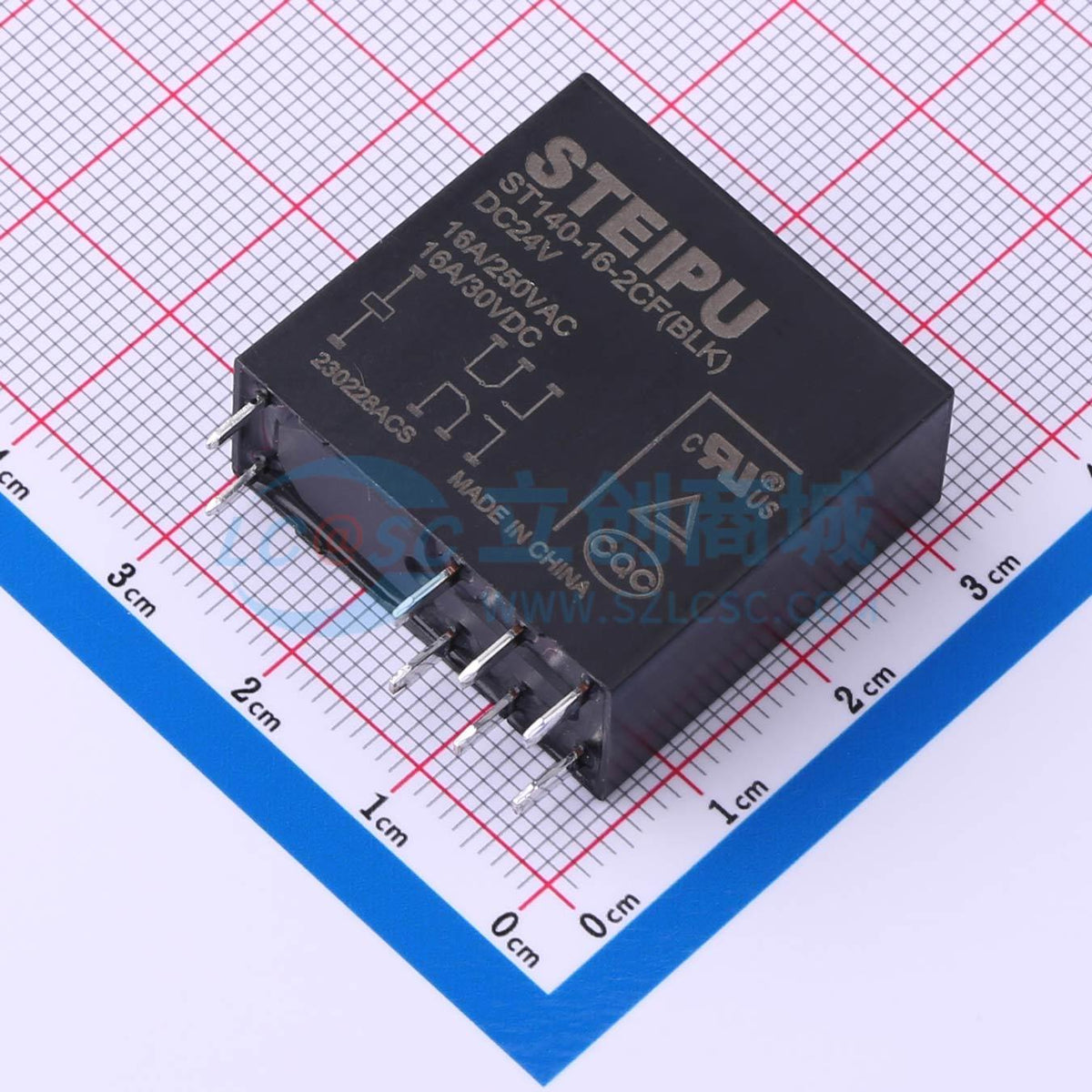 Rơ-le ST140-16-2CF(BLK)/DC24V STEIPU 24V THT,29x12.7mm - Techcore Việt Nam