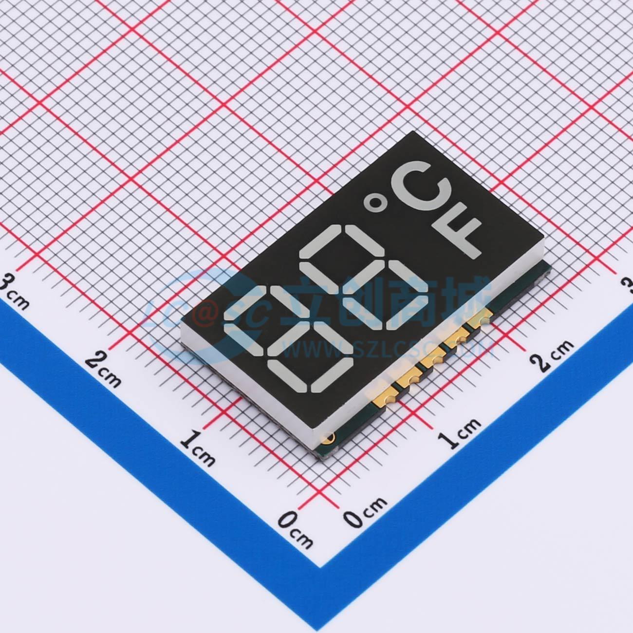LED 7 đoạn GS4023AB-B Guangcai Display SMD,25x16mm Anode chung - Techcore Việt Nam