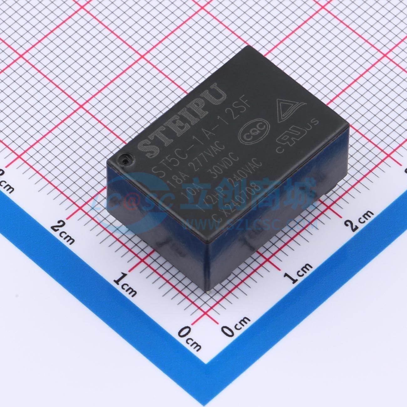 Rơ-le công suất ST5C-1A-12SF STEIPU 12V THT,23x16.1mm - Techcore Việt Nam