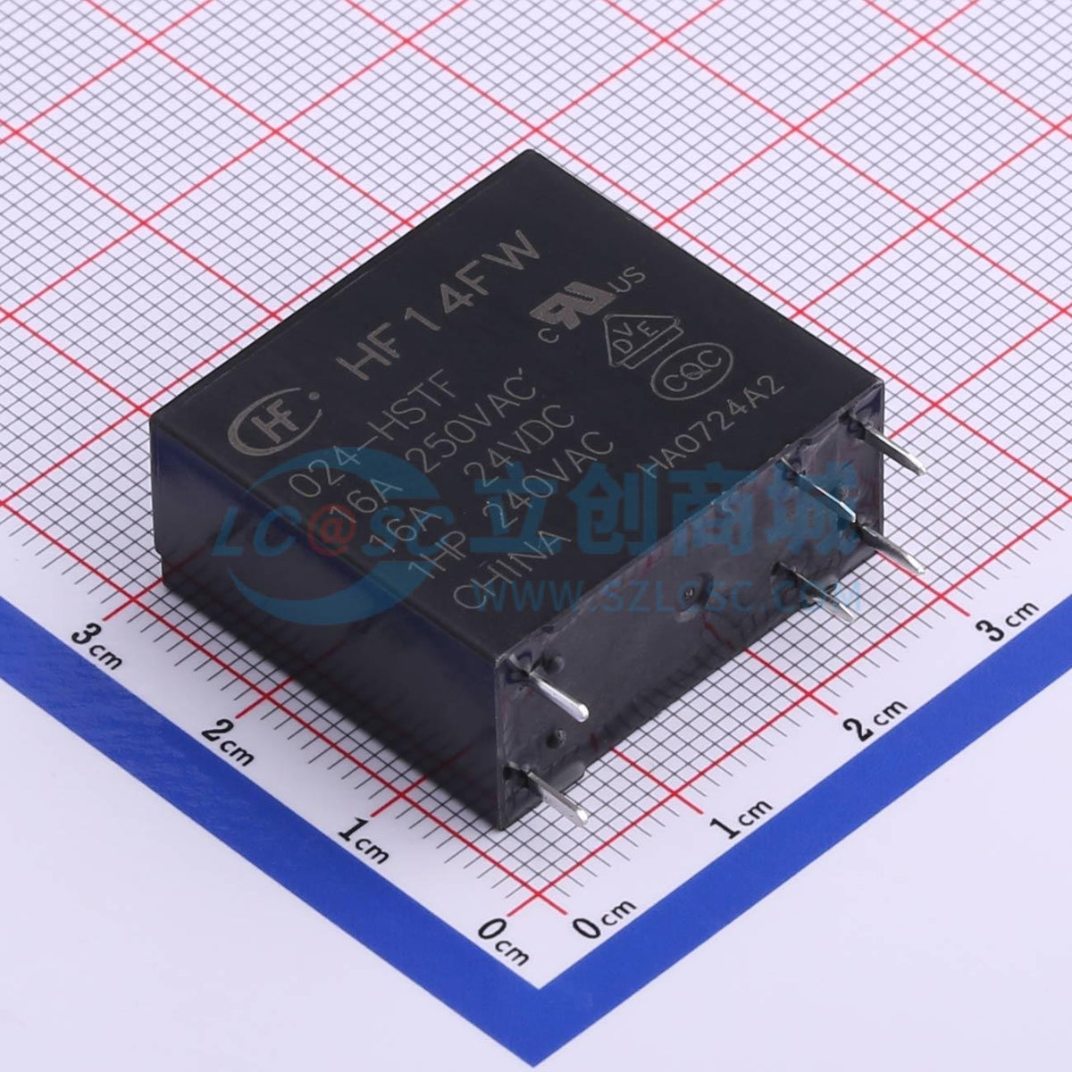 Rơ-le điện tử HF14FW/024-HSTF HF 24V DIP,29x13mm - Techcore Việt Nam