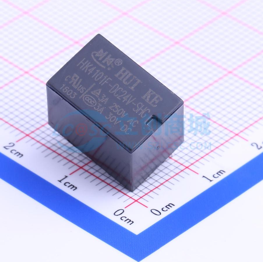 Rơ-le điện tử HK4101F-DC24V-SHG HUIKE 24V THT,15.5x10.5mm - Techcore Việt Nam