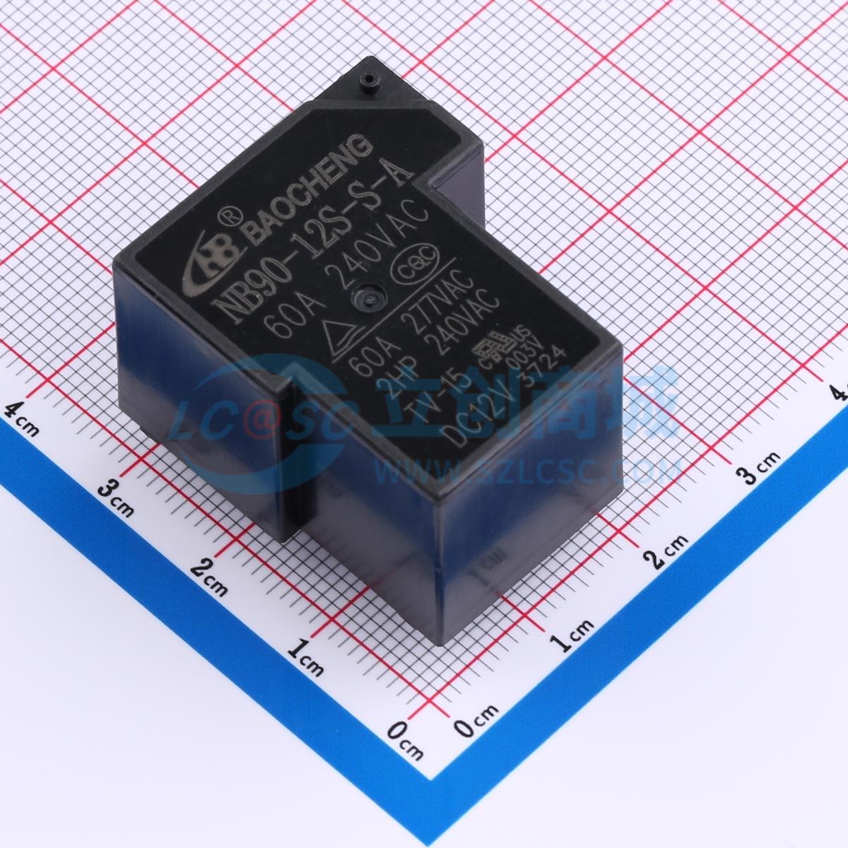 Rơ-le điện tử NB90-12S-S-A 003V 60A NBC 12V THT - Techcore Việt Nam
