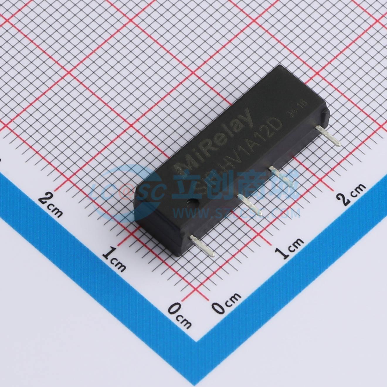 Rơ-le điện tử SIP-HV1A12D MiRelay 12V SIP,24.1x6.2mm - Techcore Việt Nam