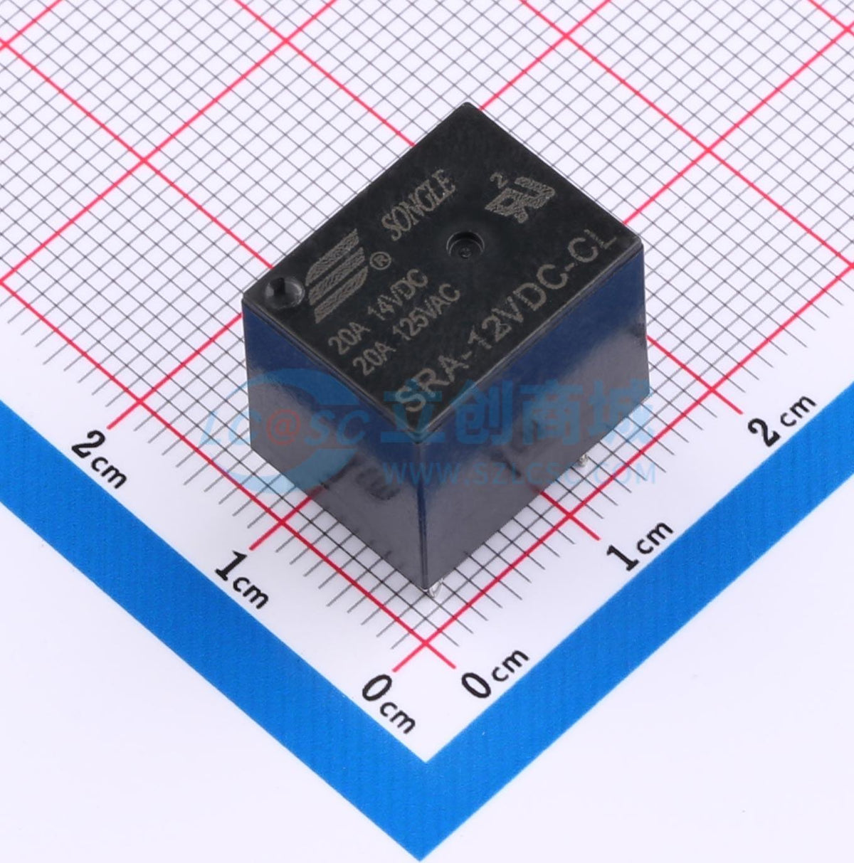 Rơ-le điện tử SRA-12VDC-CL SONGLE THT,16x12.4mm - Techcore Việt Nam