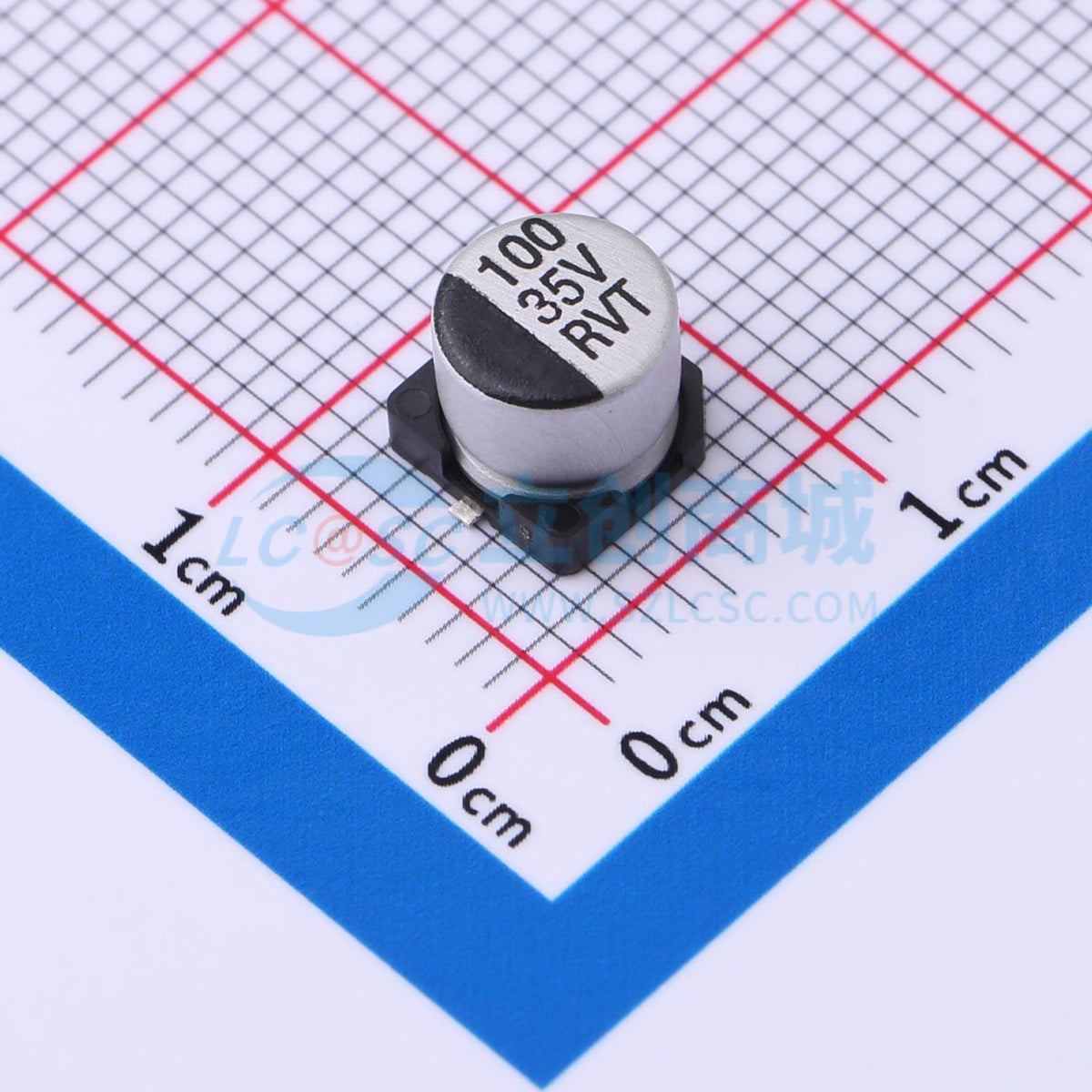 Linh kiện điện tử RVT100UF35V167RV0082 KNSCHA SMD,D6.3xL5.4mm - Techcore Việt Nam