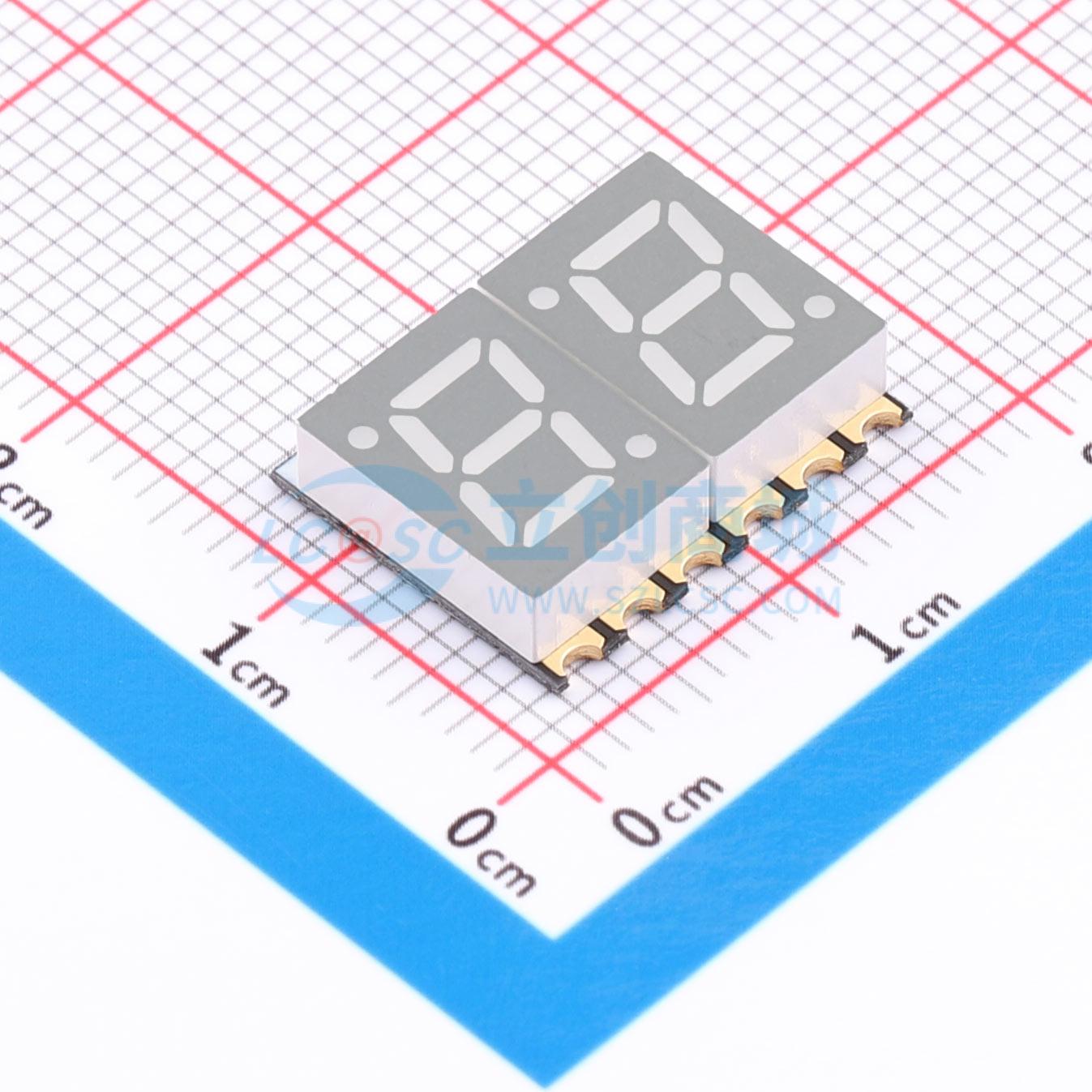 LED 7 đoạn GS2822ASR-G Guangcai Display SMD - Techcore Việt Nam