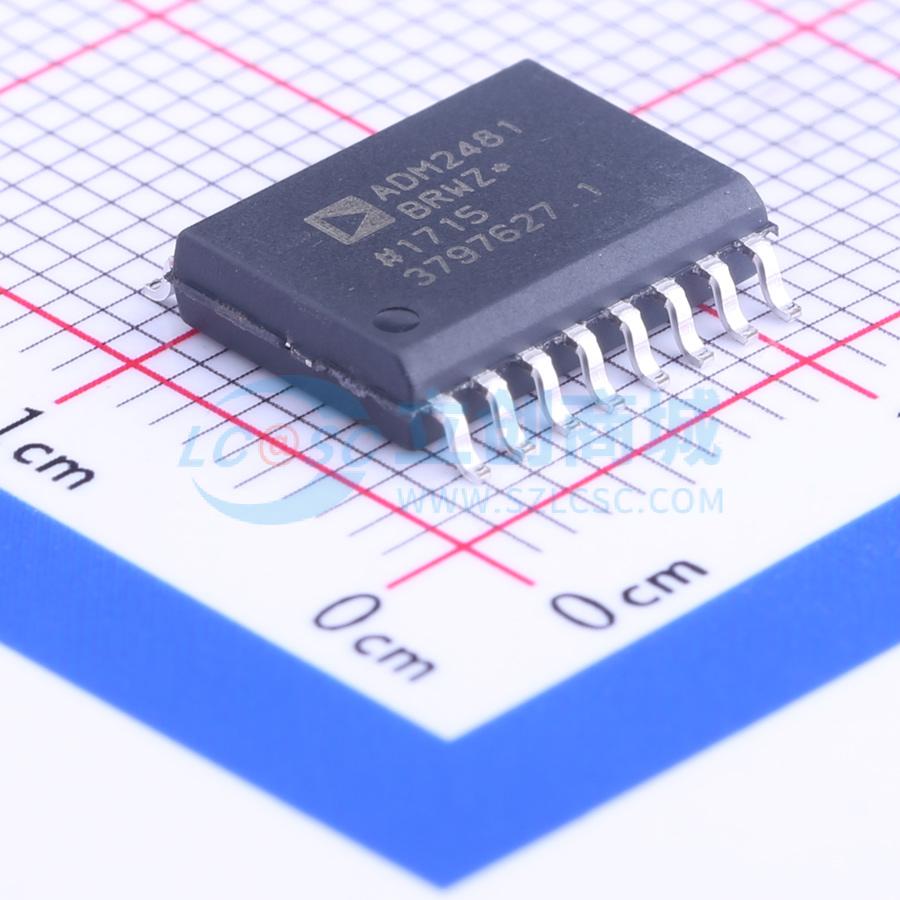 IC Thu Phát RS485/RS422 Cách Ly ADM2481BRWZ-RL7 ADI SOIC-16-300mil 500Kbps 2500 - Techcore Việt Nam