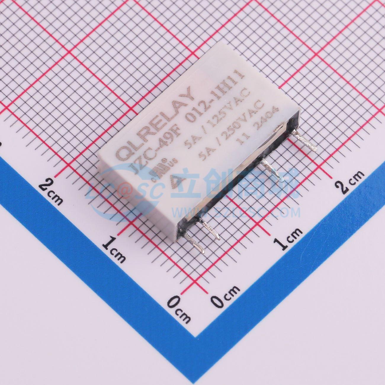 Rơ-le điện tử JZC-49F 012-1H11 QLRELAY 12V THT,20x5mm - Techcore Việt Nam