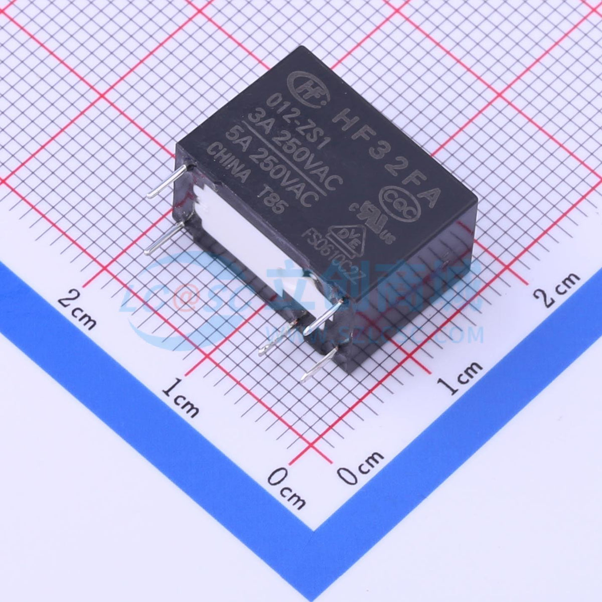 Rơ-le công suất HF32FA/012-ZS1 HF THT,17.6x10.1mm - Techcore Việt Nam