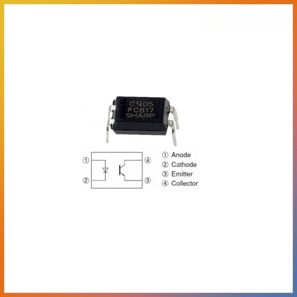 Opto-Coupler PC817 DIP4 – IC Cách Ly Quang, Bảo Vệ Vi Điều Khiển