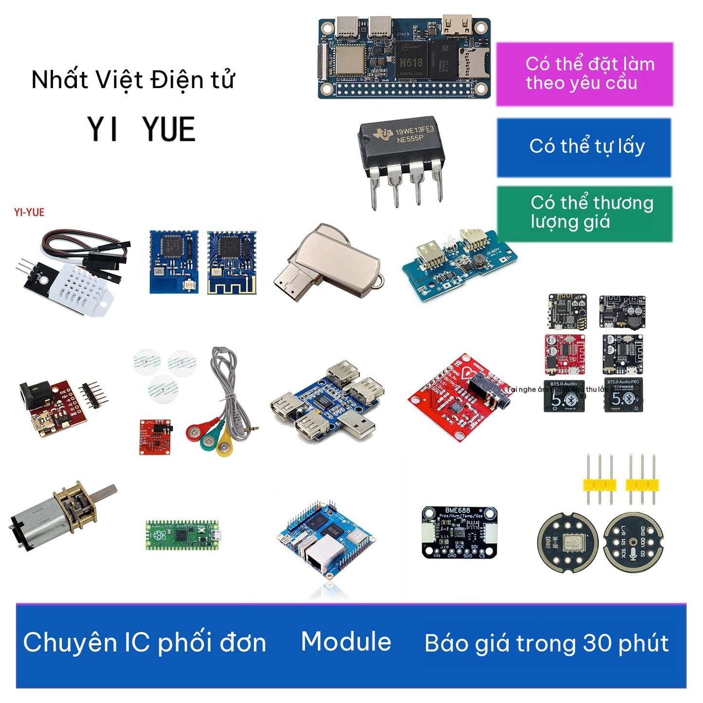 Dịch Vụ Cung Cấp Linh Kiện Điện Tử Theo BOM – IC, Chip, Điện Trở, Tụ Điện, Module Điện Tử