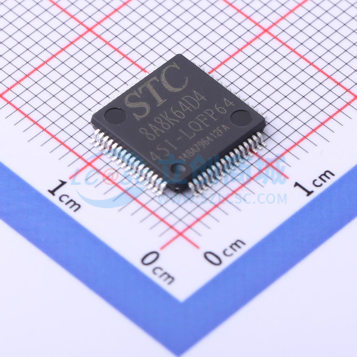 Vi điều khiển MCU STC8A8K64D4-45I-LQFP64 LQFP-64(10x10) - Techcore Việt Nam