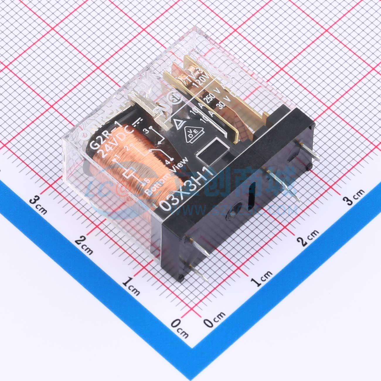Rơ-le điện tử G2R-1-DC24 OMRON THT,28.8x12.7mm - Techcore Việt Nam