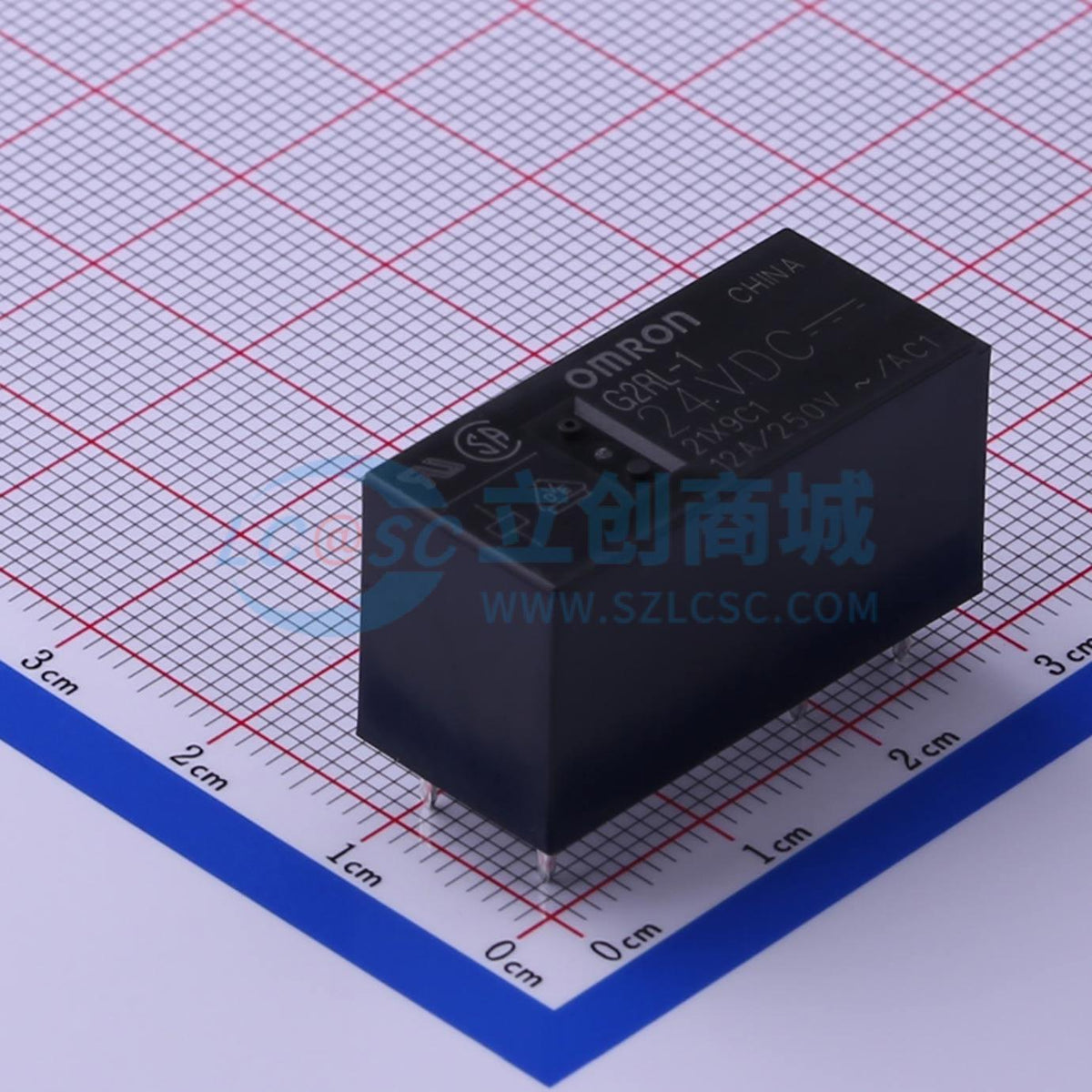 Rơ-le điện tử G2RL-1-DC24 OMRON THT,28.8x12.5mm - Techcore Việt Nam