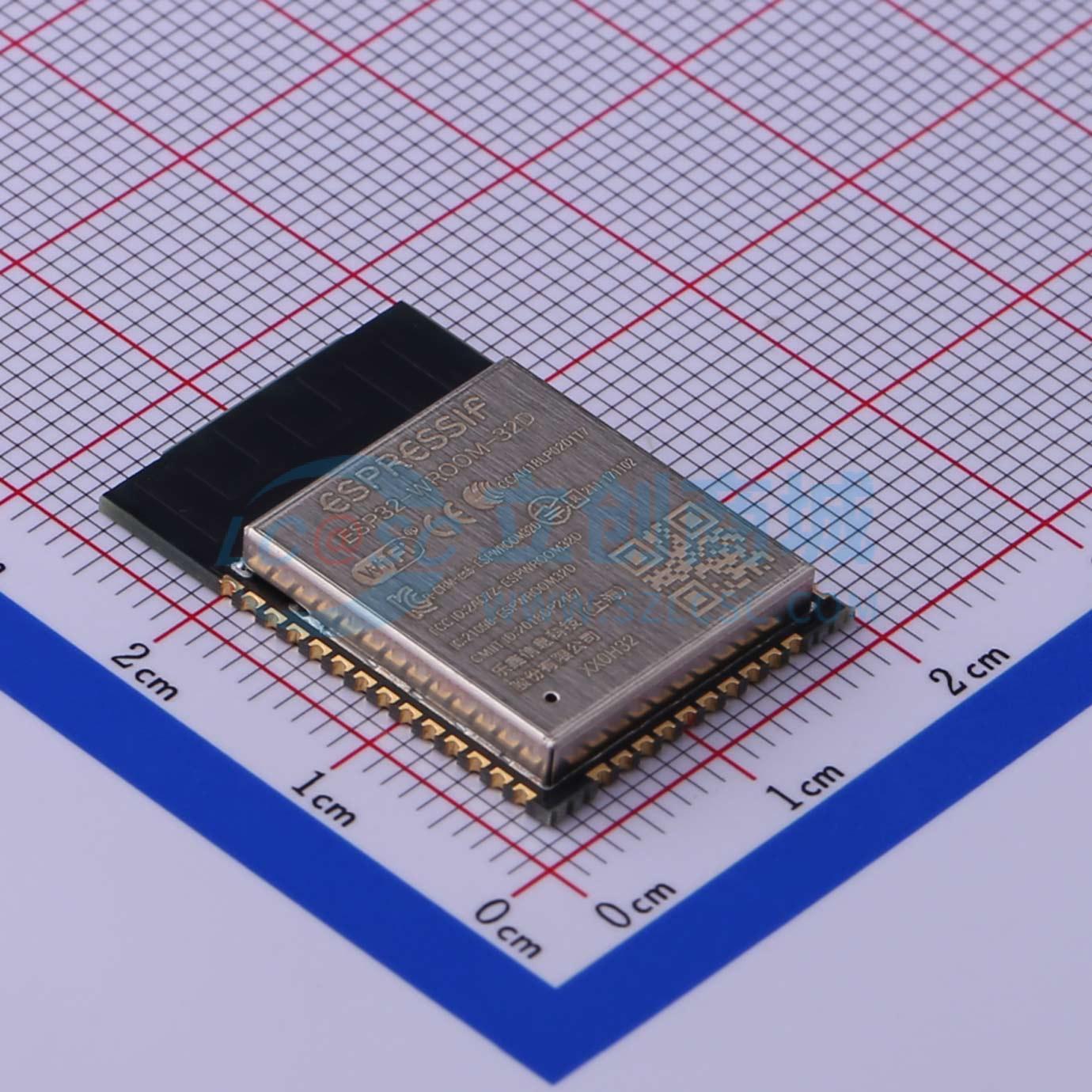 Module WiFi ESP32-WROOM-32D-N4 ESPRESSIF SMD 25.5x18mm 2.4GHz - Techcore Việt Nam