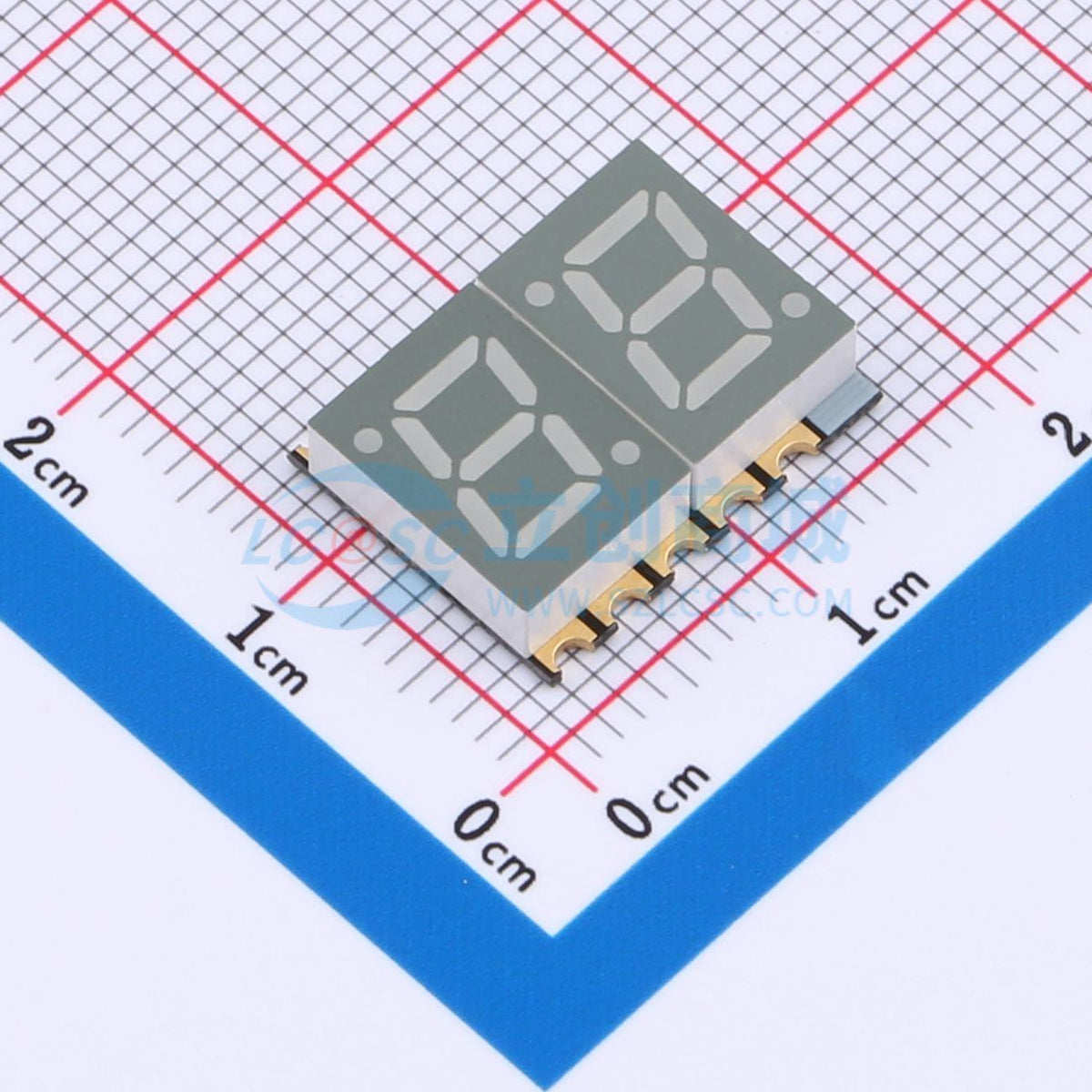 LED 7 đoạn GS2822CR-G Guangcai Display SMD,15.1x12mm Cathode chung - Techcore Việt Nam
