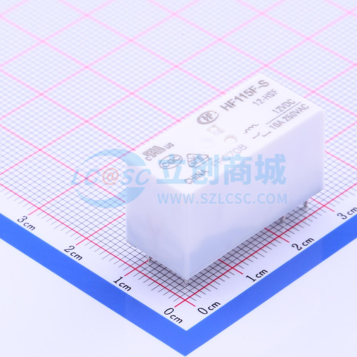 Rơ-le công suất HF115F-S/12-HSF HF 12V DIP,29x12.7mm - Techcore Việt Nam