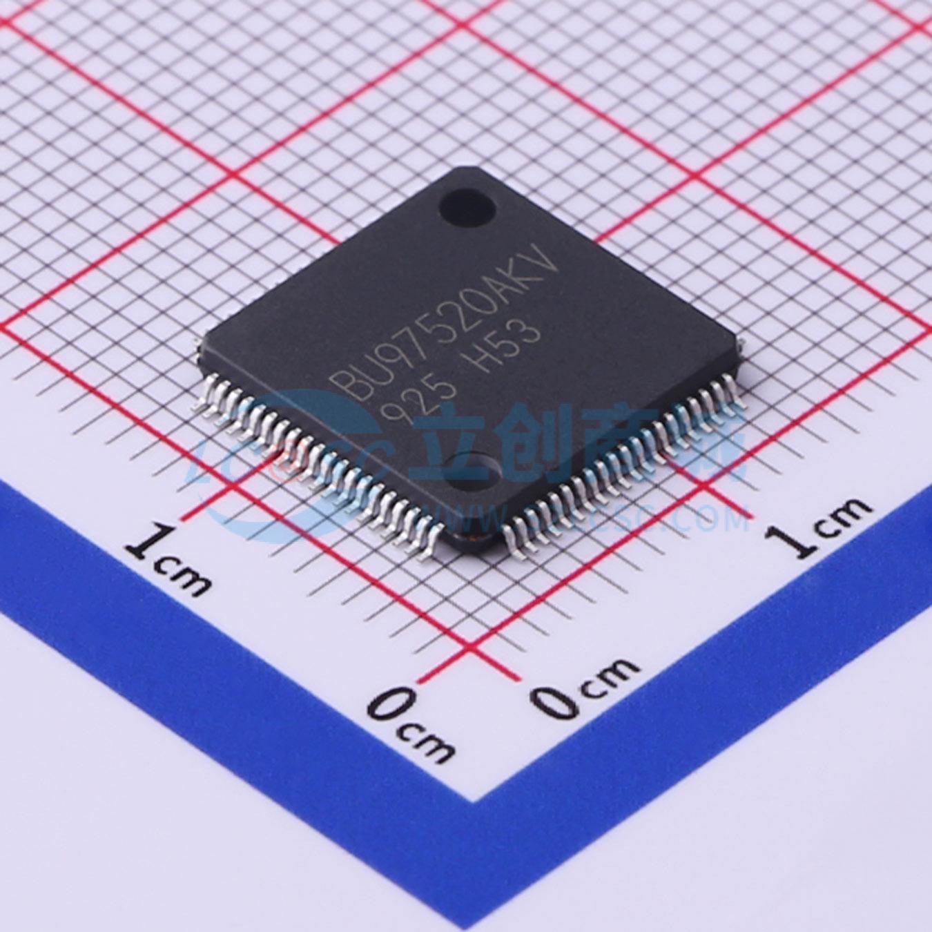 IC điều khiển LCD BU97520AKV-ME2 ROHM LQFP-80(12x12) 1V - Techcore Việt Nam