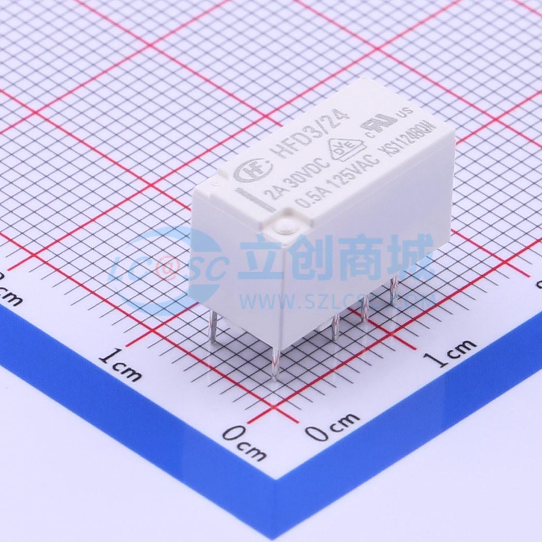 Rơ-le điện tử HFD3/24 HF 24V DIP,15x7.5mm - Techcore Việt Nam