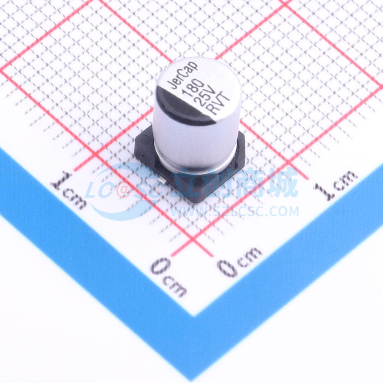Linh kiện điện tử RVT25V180M6X8 JIERR SMD,D6.3xL7.7mm - Techcore Việt Nam