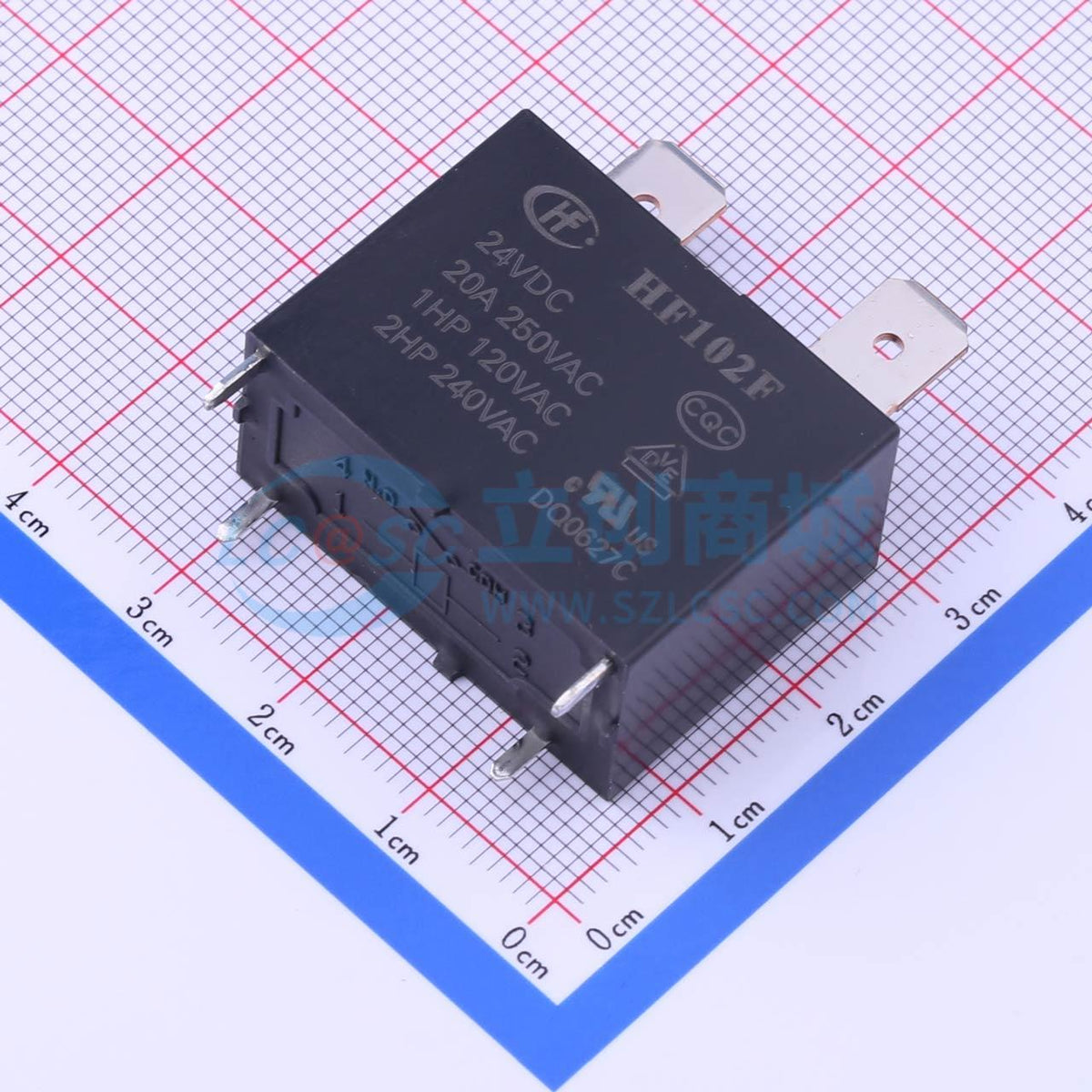 Rơ-le điện tử HF102F-24VDC HF 24V THT,30.5x16mm - Techcore Việt Nam