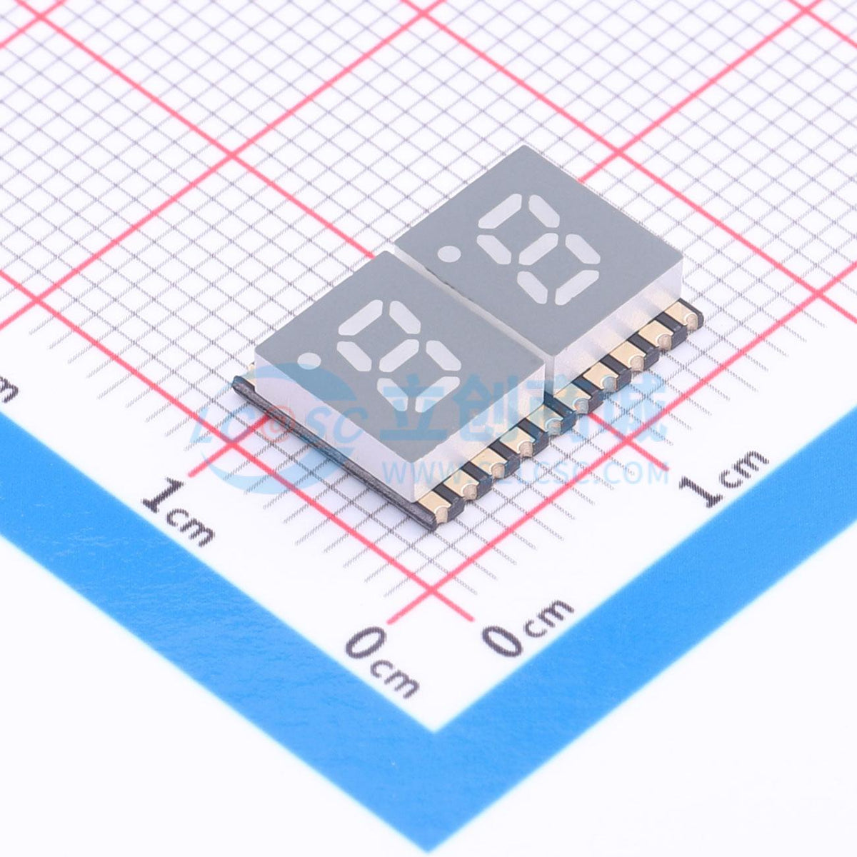 LED 7 đoạn GS2020CW-G-DZ Guangcai Display SMD,14.1x10mm - Techcore Việt Nam
