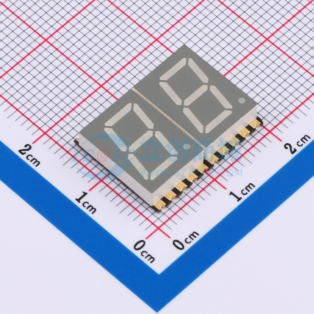 LED 7 đoạn GS4020CW-G Guangcai Display SMD,18.5x15mm Cathode chung - Techcore Việt Nam