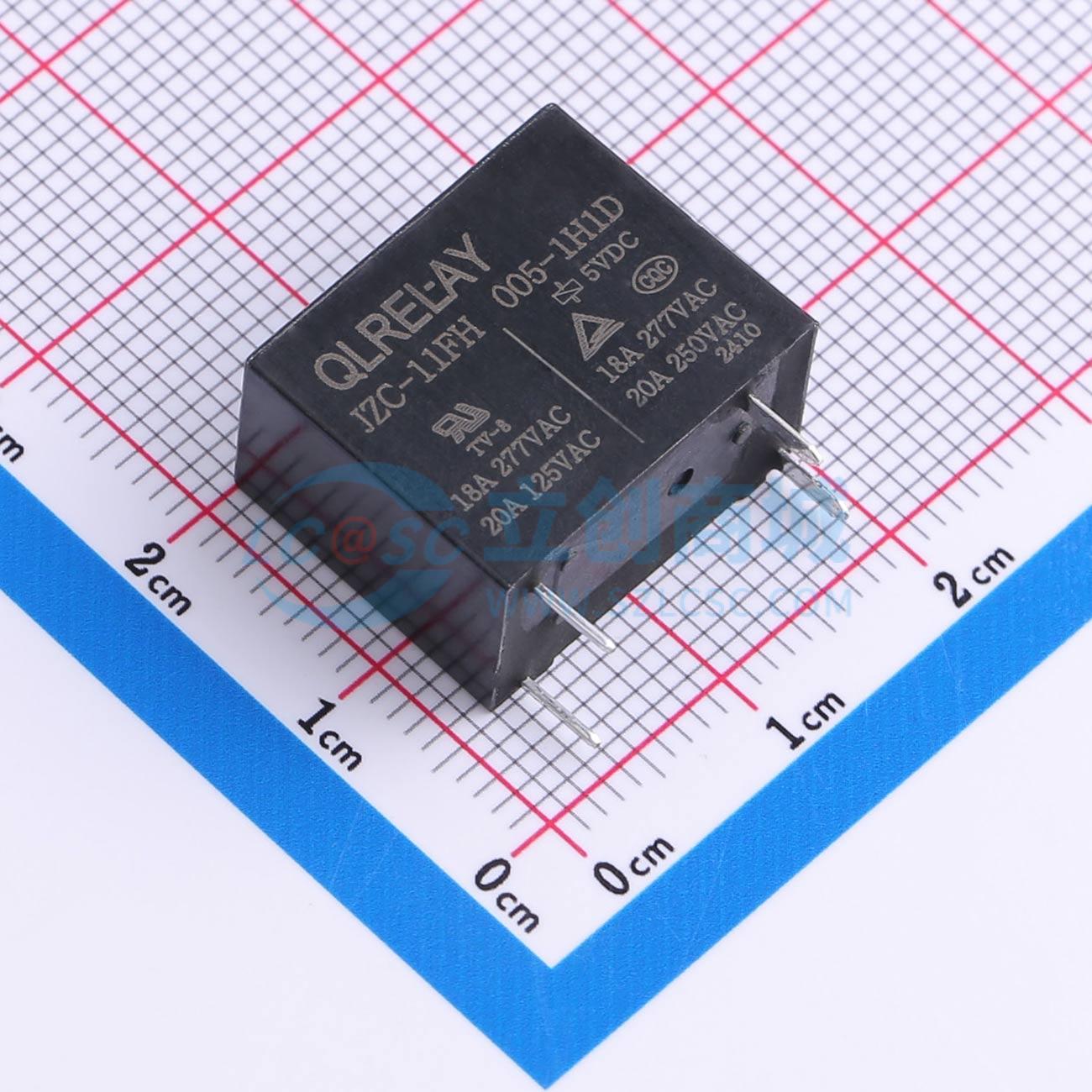 Rơ-le điện tử JZC-11FH 005-1H1D QLRELAY 5V THT,18.4x10.2mm - Techcore Việt Nam
