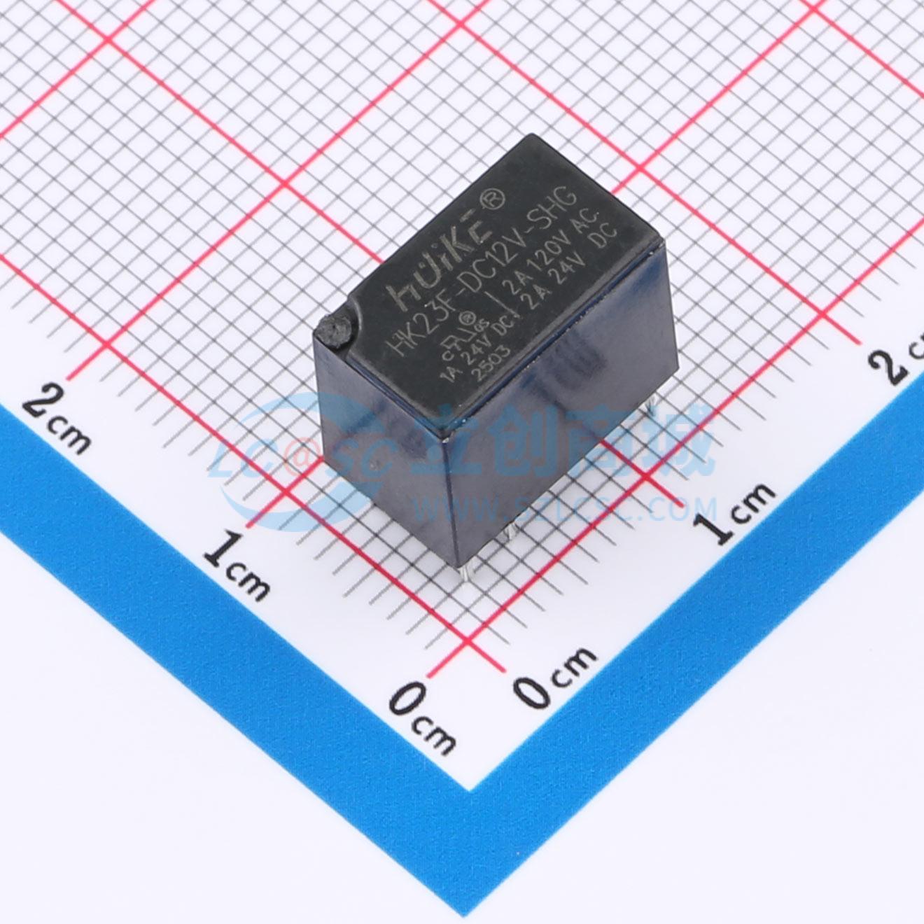 Rơ-le điện tử HK23F-DC12V-SHG HUIKE 12V DIP,12.5x7.5mm - Techcore Việt Nam