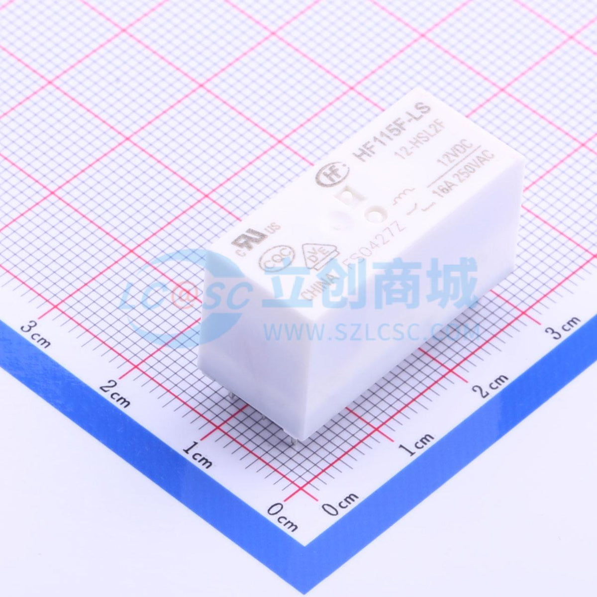 Rơ-le chốt từ HF115F-LS-12-HSL2F HF 12V THT,29x12.7mm - Techcore Việt Nam