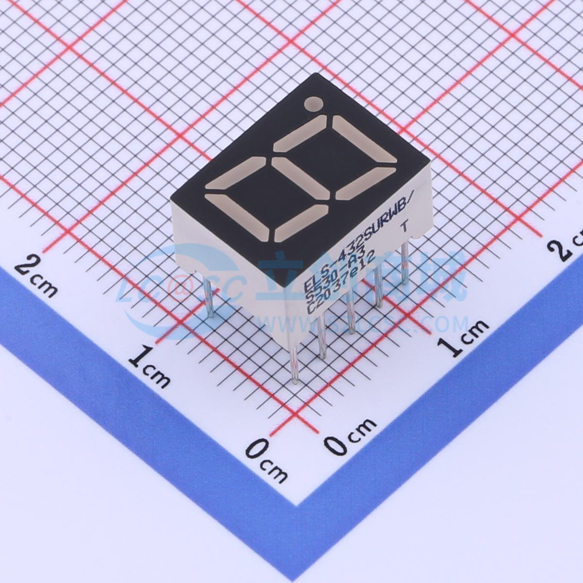 LED 7 đoạn S432SURWB/S530-A3 EVERLIGHT Anode chung - Techcore Việt Nam