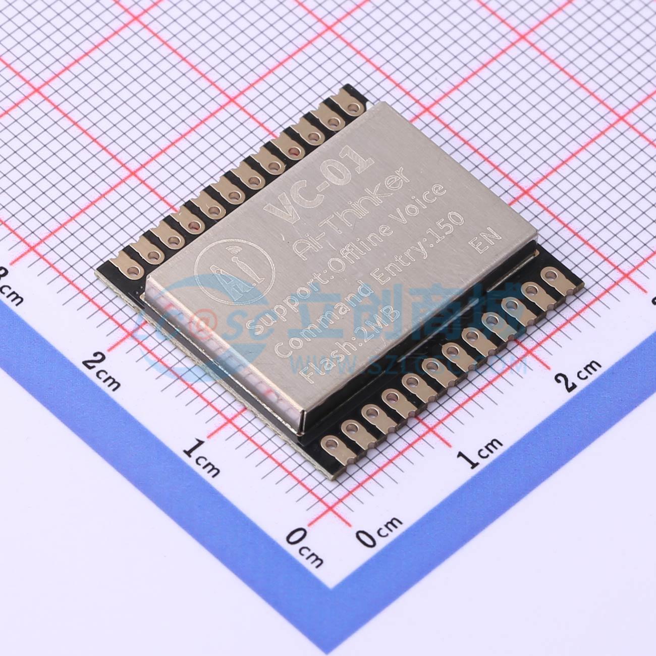 Module Nhận Dạng Giọng Nói VC-01_EN Ai-Thinker SMD,24x25.5mm I2C, UART, SPI, PWM, GPIO - Techcore Việt Nam