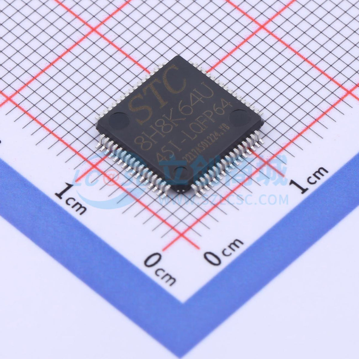 Vi điều khiển MCU STC8H8K64U-45I-LQFP64 LQFP-64(10x10) - Techcore Việt Nam