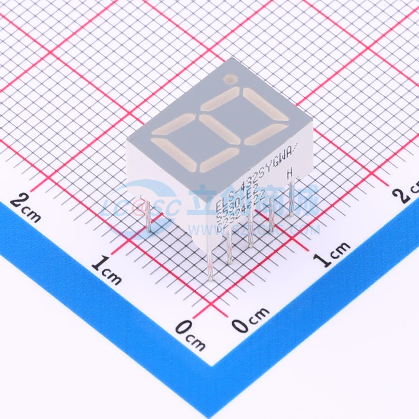 LED 7 đoạn S432SYGWA/S530-E2 EVERLIGHT DIP-10 Cathode chung - Techcore Việt Nam