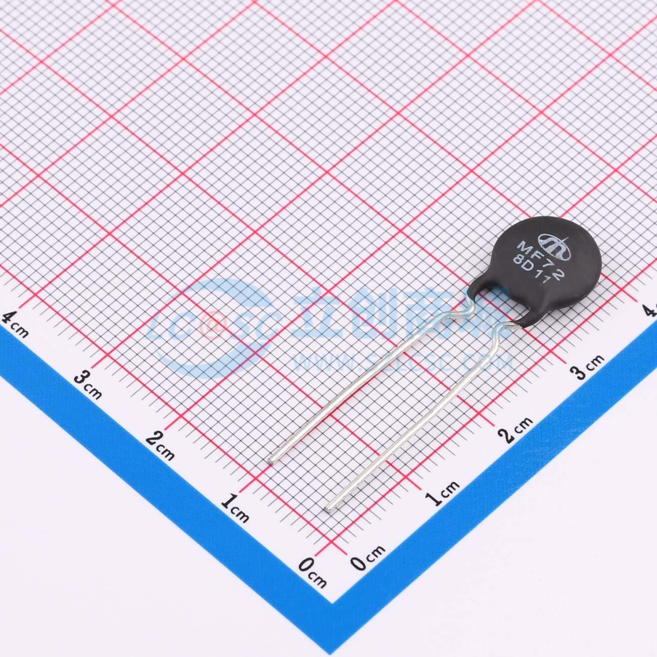Điện trở nhiệt NTC MF72 8D11 Shiheng Xuyên lỗ, P=7.5mm 8Ω 3W - Techcore Việt Nam