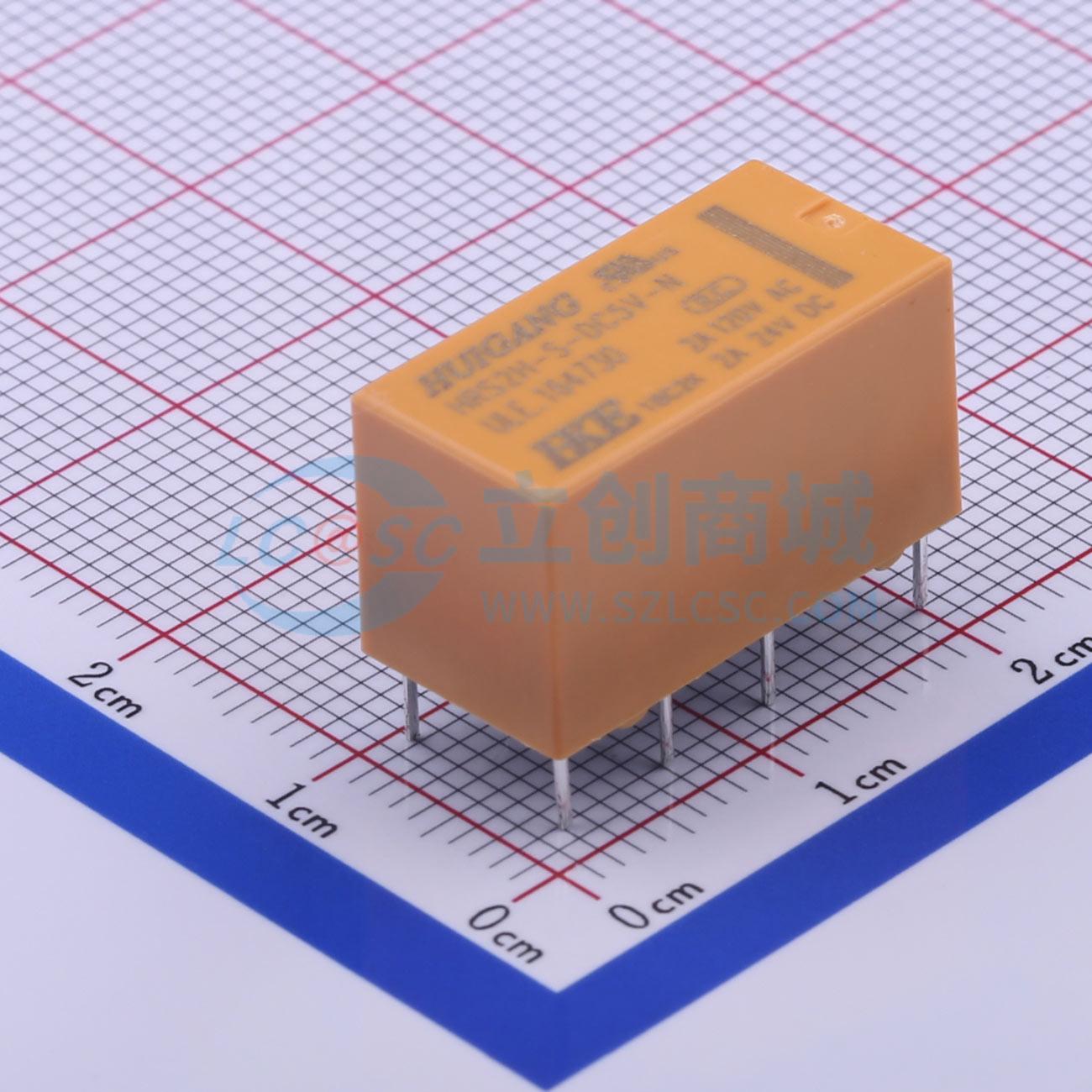 Rơ-le điện tử HRS2H-S-DC5V-N HKE 5V DIP,21x9.9mm - Techcore Việt Nam