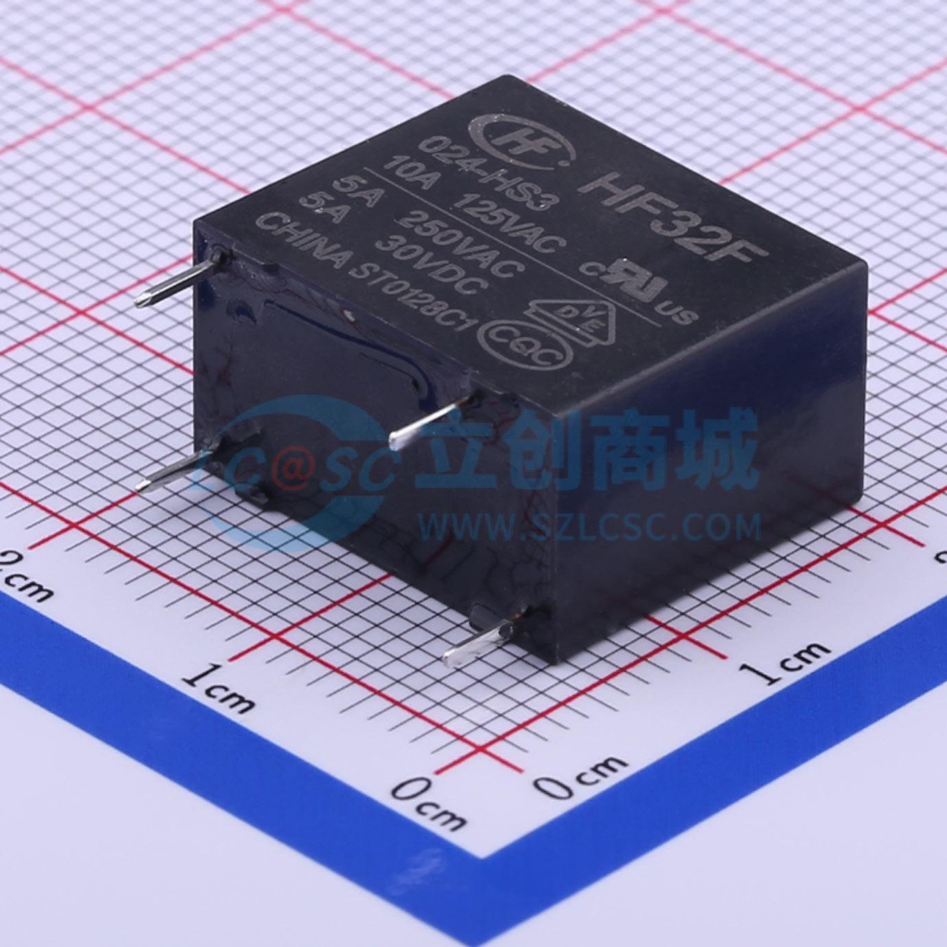 Rơ-le công suất HF32F/024-HS3 HF 24V THT,18.4x10.2mm - Techcore Việt Nam