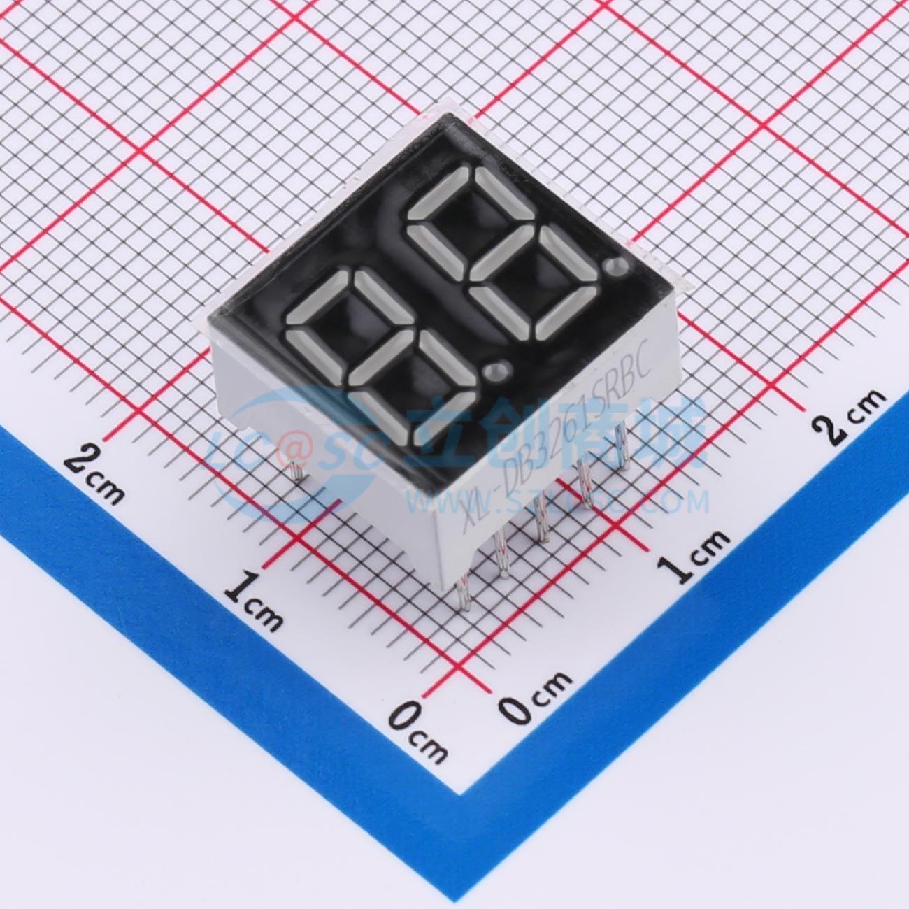 LED 7 đoạn XL-DB3261SRBC XINGLIGHT DIP,15x14mm Anode chung - Techcore Việt Nam