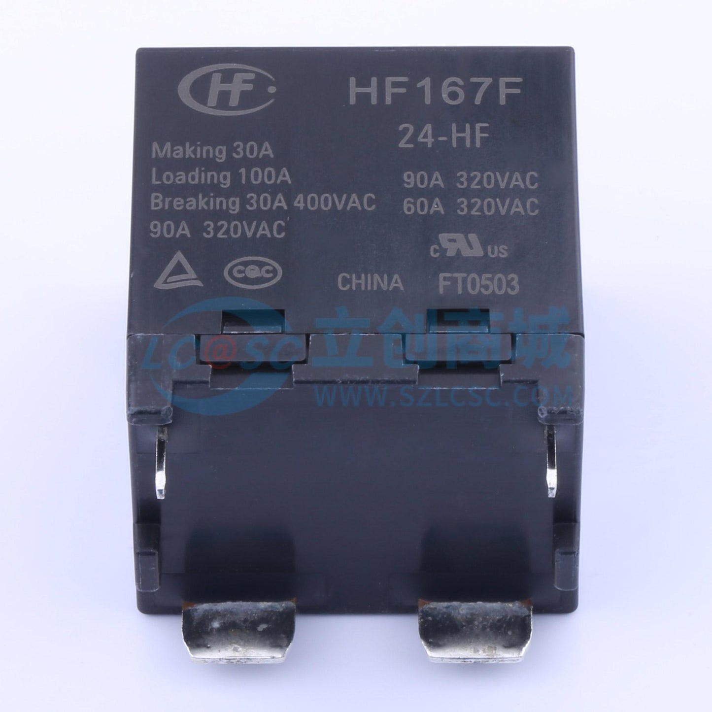 Rơ-le công suất HF167F/24-HF HF 24V THT,38x33mm - Techcore Việt Nam