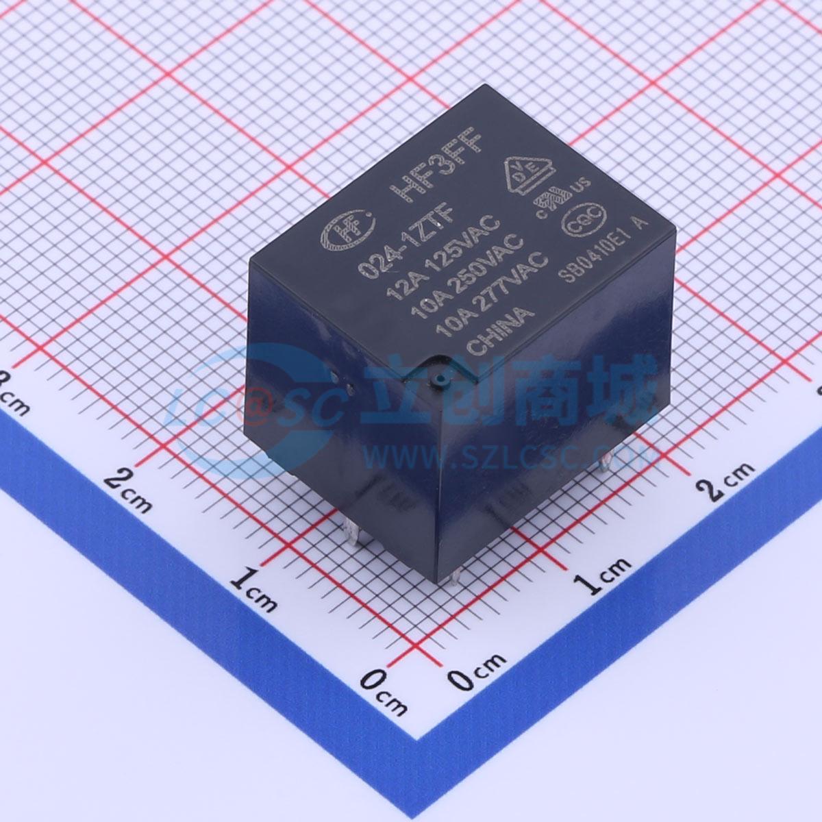 Rơ-le điện tử HF3FF/024-1ZTF HF 24V THT,15.2x19mm - Techcore Việt Nam
