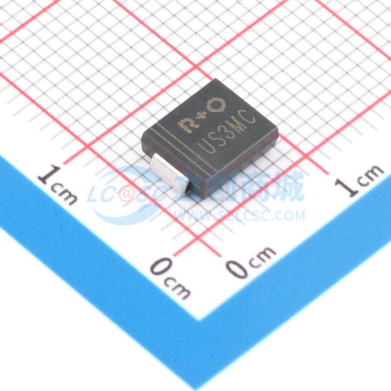 Diode phục hồi nhanh US3MC R+O SMC 1.7V@3A - Techcore Việt Nam