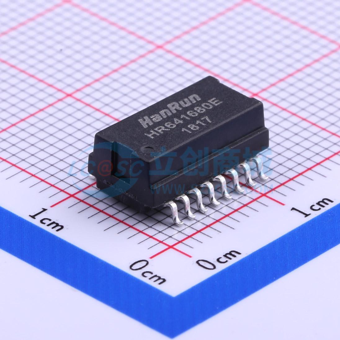 Biến Áp Mạng Ethernet HR641680E HANRUN SMD-16P,12.7x9.5mm 1:1 10/100 Base-T 350uH - Techcore Việt Nam