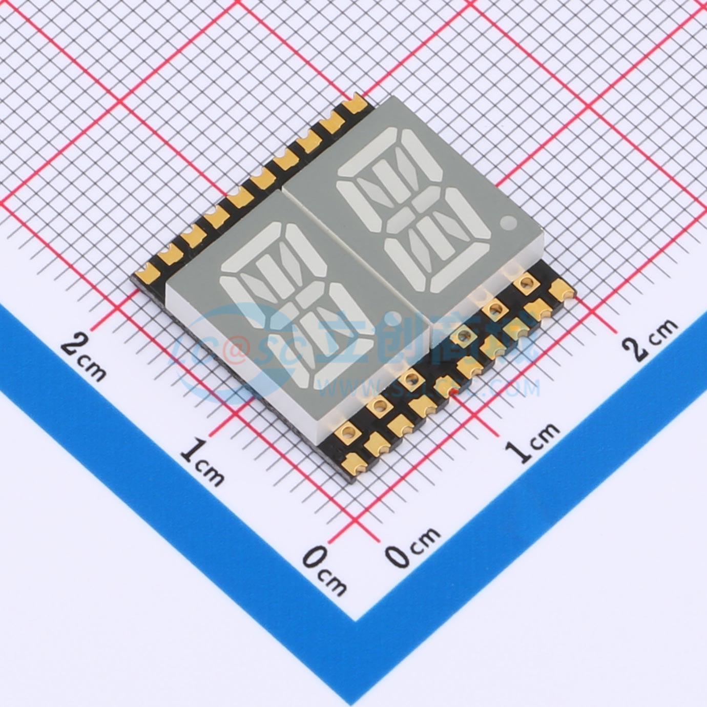 LED 7 đoạn GS4021AG-G Guangcai Display SMD,19x18.8mm Anode chung - Techcore Việt Nam