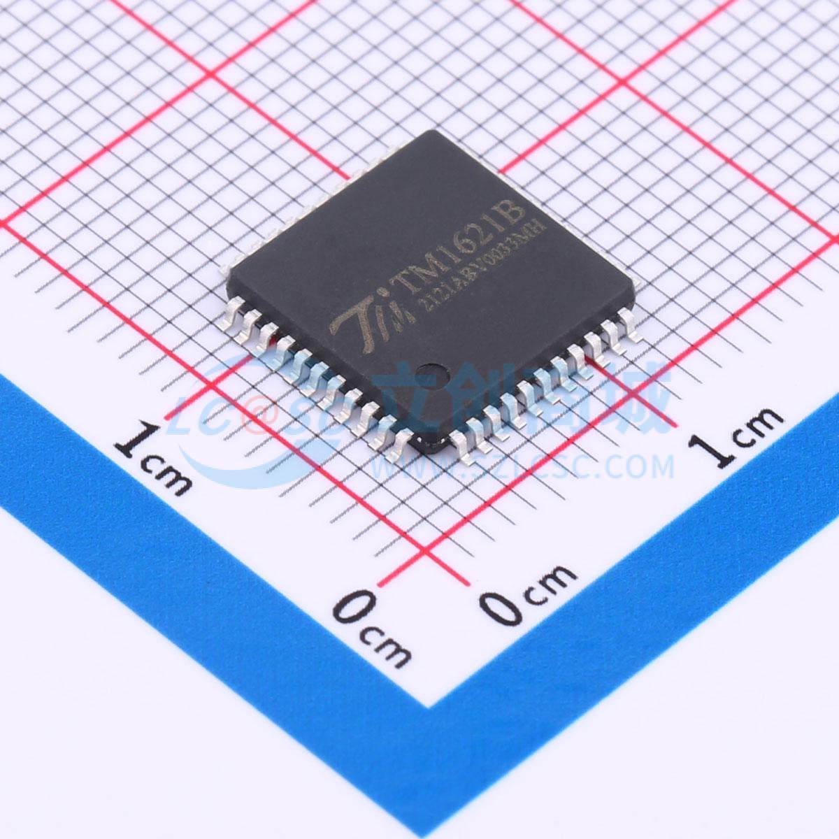 IC điều khiển LCD TM1621B TM LQFP-44(10x10) 1V - Techcore Việt Nam