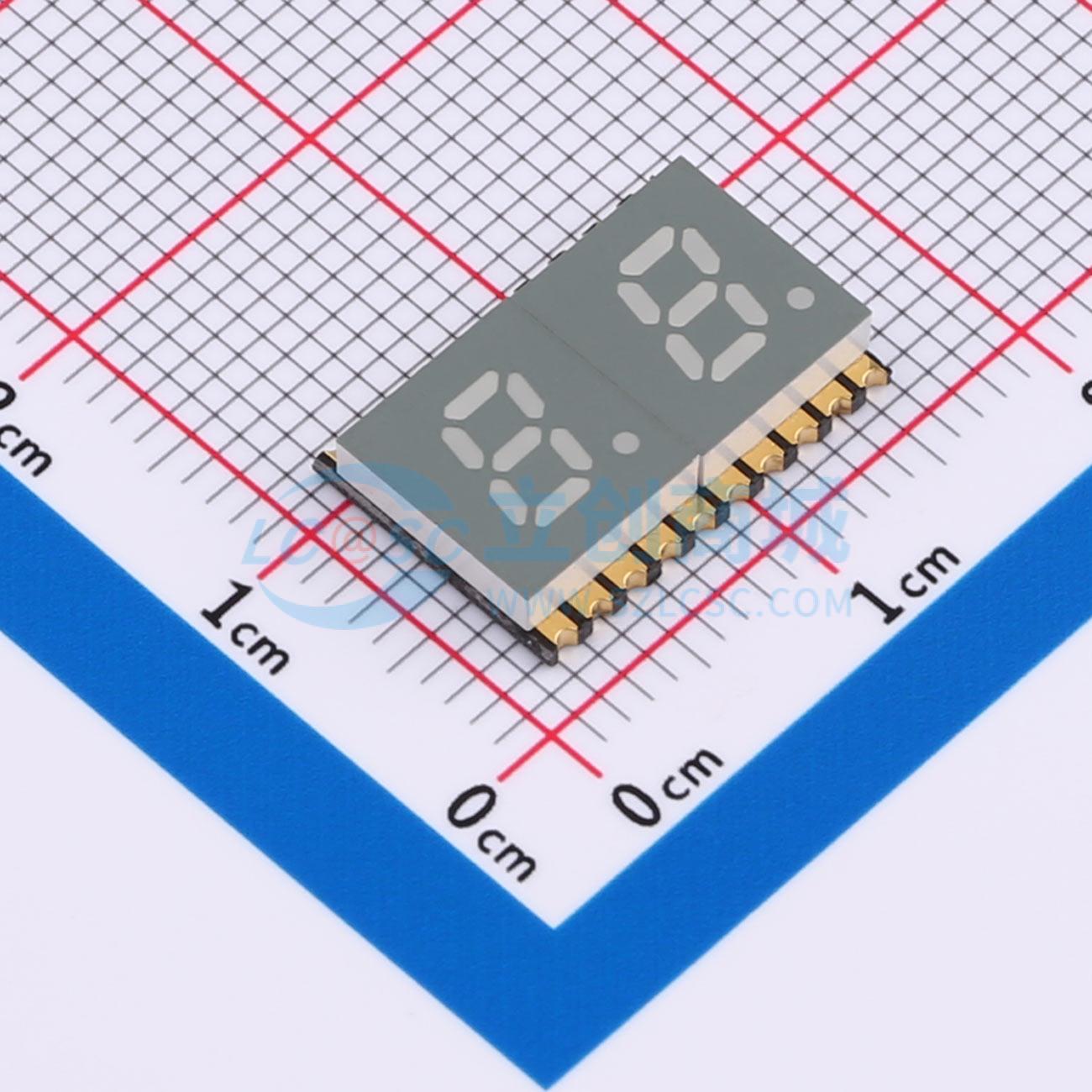 LED 7 đoạn GS2021CR-G Guangcai Display SMD,14.4x10mm Cathode chung - Techcore Việt Nam