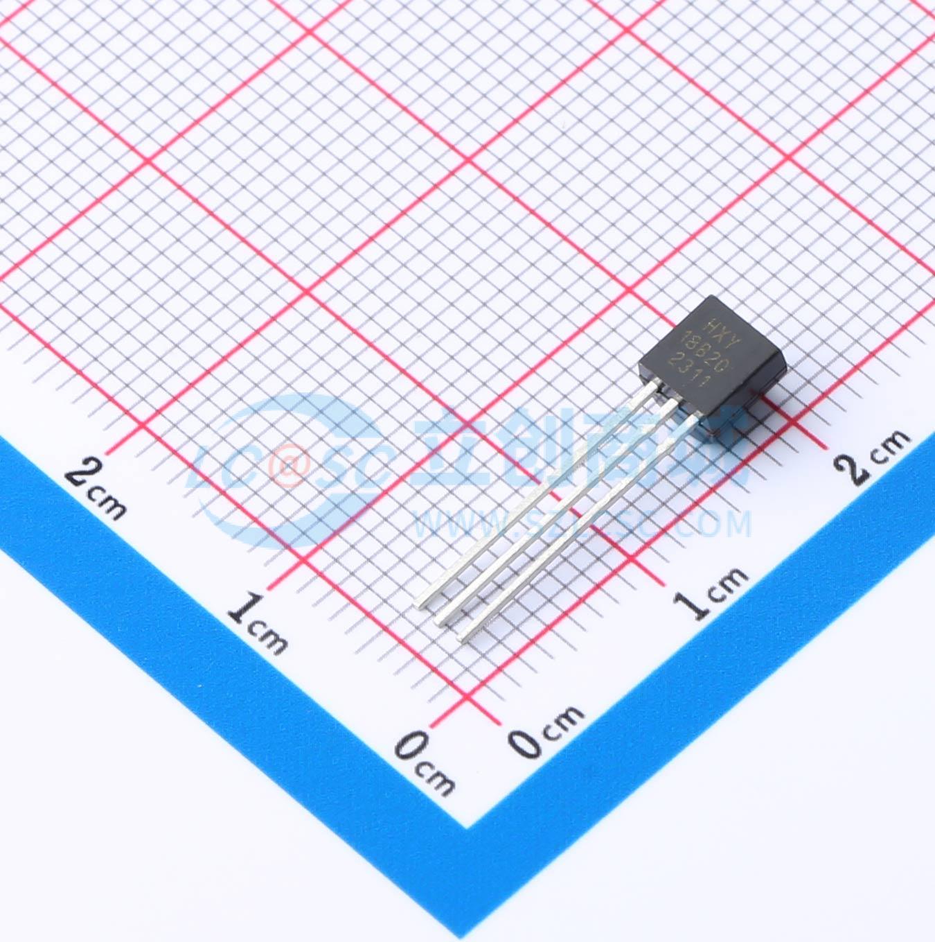 Cảm biến nhiệt độ DS18B20 HXY MOSFET TO-92 -55°C~+125°C 2.5V~5.5V - Techcore Việt Nam